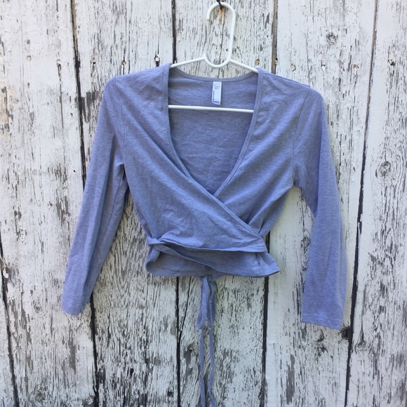 American Apparel Tops - American Apparel Wrap Long Sleeve